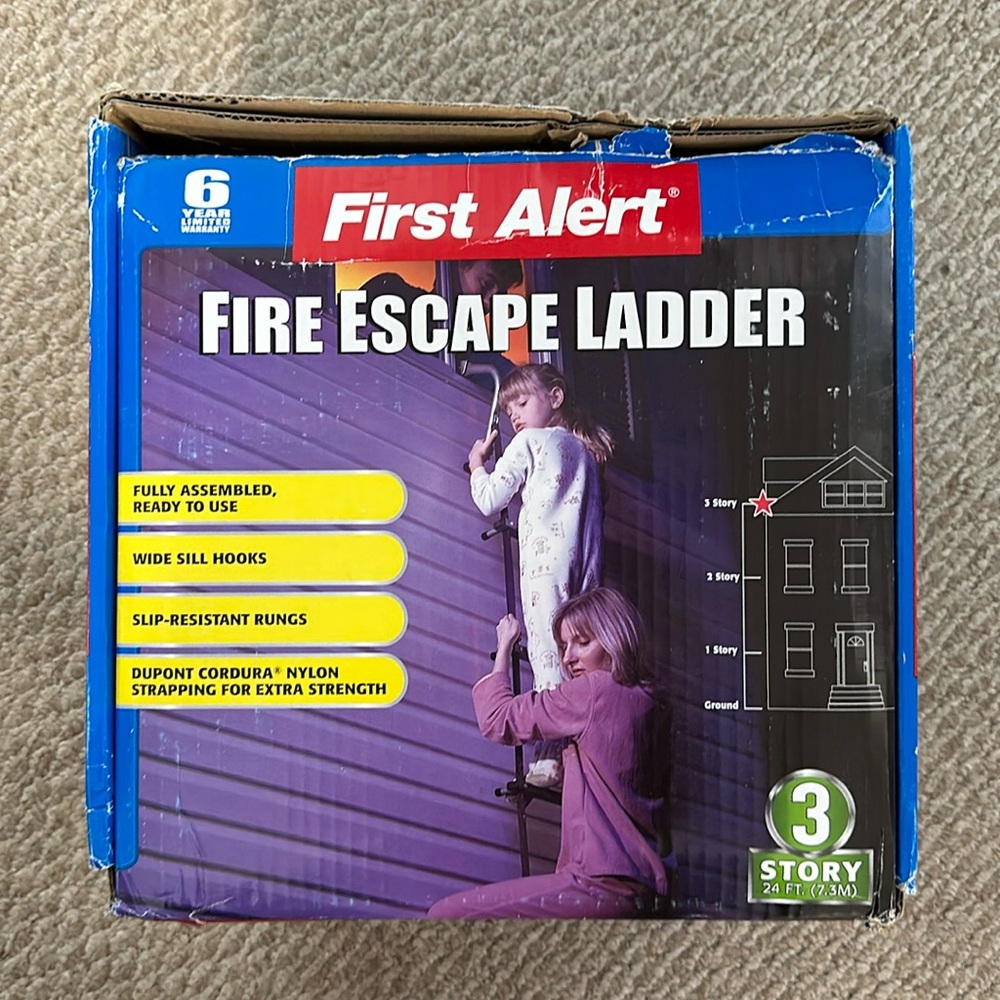 NIB first alert fire escape ladder